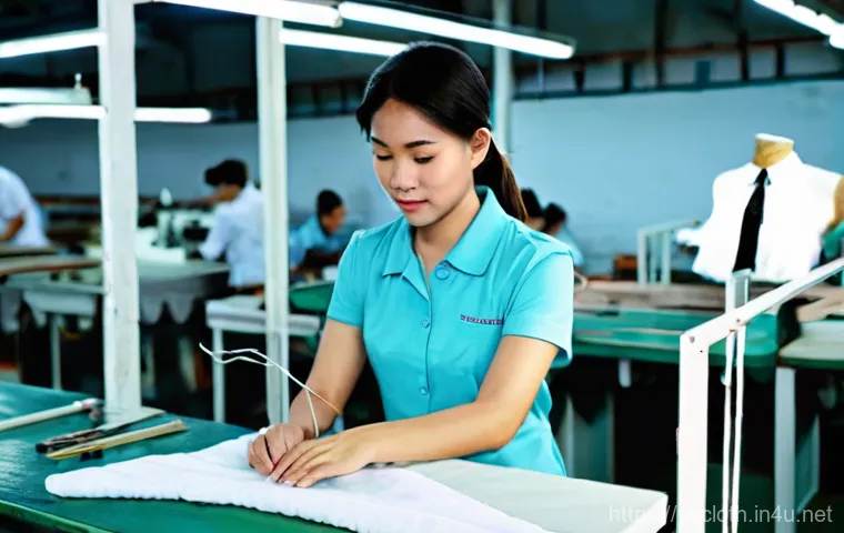 의류기술 자격증 시험일정 확인법 - **Prompt 1: Focus on foundational skills in garment technology**
"A bright and energetic young V...