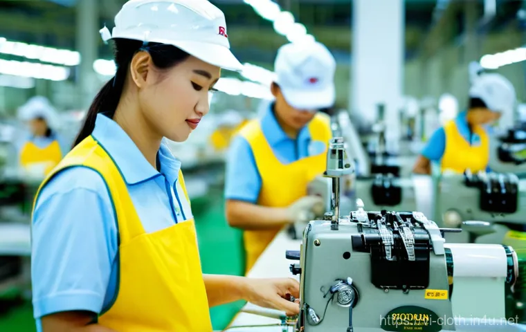 의류기술 자격증 시험일정 확인법 - **Prompt 2: Showcasing advanced design and technology integration**
    "A professional Vietnamese f...
